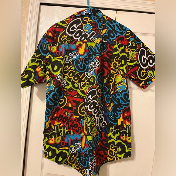 Brand new with tag cookie men's xl button up short sleeve shirt - Picture 1 of 3